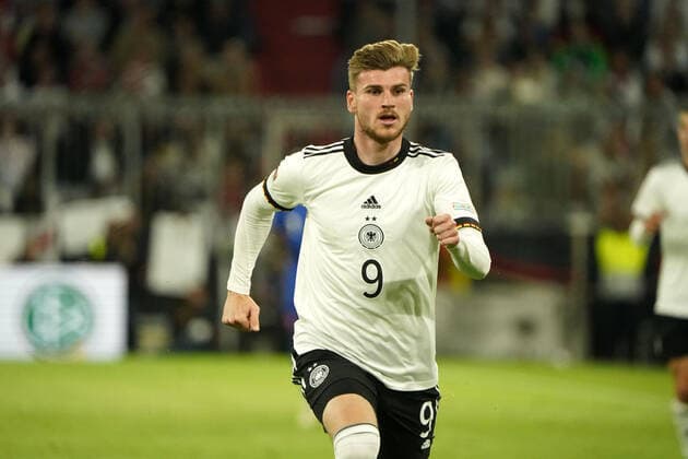 Fussball, Nations League, Länderspiel, Gruppe C, Deutschland-England, 07.06.2022, Allianzarena München Timo Werner Deutschland