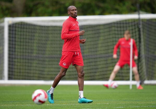 June 7, 2022, VANCOUVER, BC, CANADA: Canadian national men s soccer team midfielder Atiba Hutchinson jogs during a training session for a CONCACAF Nations League match against Curacao, in Vancouver, on Tuesday, June 7, 2022. Canada s men s soccer team is back to training for the Thursday match, but the players say there s still work to be done on reaching a new deal with the s national governing body. A scheduled friendly against Panama on Sunday was cancelled after the Canadian team refused to play due to a labour dispute. Canada News - June 7, 2022  - ZUMAc35_ 20220607_zaf_c35_096 Copyright: xDarrylxDyckx