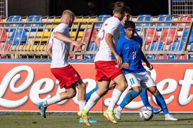 June 7, 2022, San Benedetto del Tronto, Italy: Jacopo Desogus of Italy U20 in action during the International Friendly, Länderspiel, Nationalmannschaft match between Italy U20 and Poland U20 at Stadio Riviera delle Palme on June 7, 2022 in San Benedetto del Tronto, Italy. (Ã‚ Photo: . Other - U20 Italy vs Poland, San Benedetto del Tronto, Italy  - ZUMAl164 20220607_zsa_l164_160 Copyright: xCinziaxCamelax