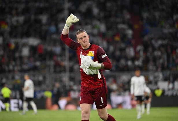 Torwart Jordan Pickford (England) 07.06.2022, Fussball 2022, UEFA Nations League 2022 23, 2. Spieltag in München, Deutschland - England 1:1 Foto: Maik Hölter TEAM2sportphoto Muenchen Allianz Arena Deutschland