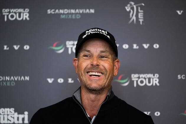 220608 Henrik Stenson of Sweden during a press event ahead of the golf tournament Scandinavian Mixed on June 8, 2022 in Halmstad. Photo: Mathias Bergeld BILDBYRAN kod MB MB0394 golf scandinavian mixed bbeng press event presskonferens Copyright: MATHIASxBERGELD BB220608MB010