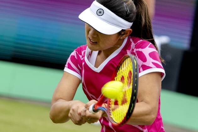 ROSMALEN - Tennis star Arianne Hartono in action at the international tennis tournament Libema Open. The combined Dutch tennis tournament for men and women will be held on the grass courts of Autotron for twelve days. ANP SANDER KING xVIxANPxSportx xxANPxIVx