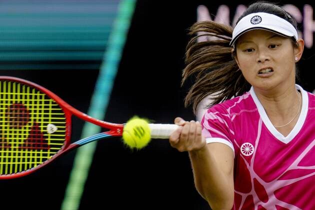 ROSMALEN - Tennis star Arianne Hartono in action at the international tennis tournament Libema Open. The combined Dutch tennis tournament for men and women will be held on the grass courts of Autotron for twelve days. ANP SANDER KING xVIxANPxSportx xxANPxIVx