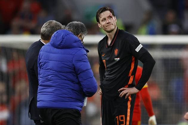 Sport Themen der Woche KW23 Sport Bilder des Tages CARDIFF - Wout Weghorst of Holland during the UEFA Nations League match between Wales and the Netherlands at Cardiff City Stadium on June 8, 2022 in Cardiff, Wales. ANP MAURICE VAN STEEN UEFA Nations League - League Path Group 4 2021 2022 xVIxANPxSportx xxANPxIVx *** CARDIFF Wout Weghorst of Holland during the UEFA Nations League match between Wales and the Netherlands at Cardiff City Stadium on June 8, 2022 in Cardiff, Wales ANP MAURICE VAN STEEN UEFA Nations League Path Group 4 2021 2022 xVIxANPxSportx xxANPxIVx 450066741 originalFilename: 450066741.jpg