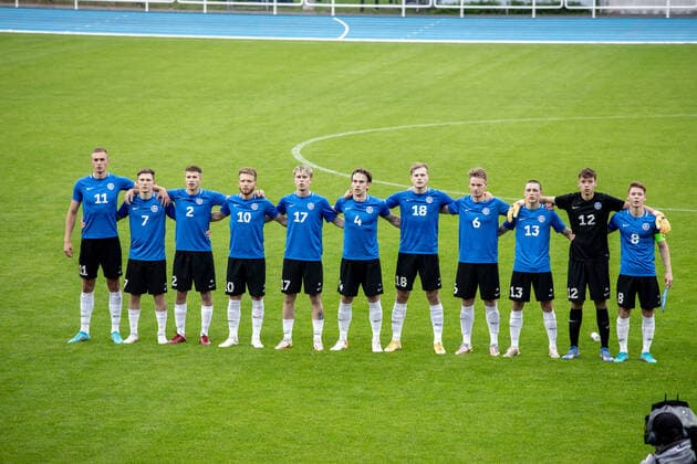 08.06.2022, Pärnu. 2023 UEFA European Under-21 Championship Qualifying match. Estonia VS Croatia 0:4. Photo: Urmas Luik Pärnu PM Pärnu Pärnumaa Estonia 7UL08JUN2022C-9  Copyright: xUrmasxLuikx Footballers of Estonia