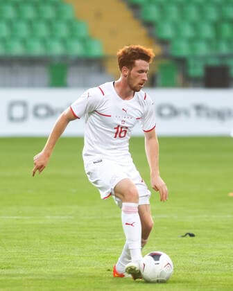 08.06.2022, Chisinau, Stadium Zimbru, U21, U 21 EM - Qualifikation: Moldawien-Schweiz, 16 Serge Müller (Schweiz) in Aktion, am Ball Chisinau Stadium Zimbru Chisinau Moldawien Copyright: xJustPictures.ch AleksandarxDjorovicx