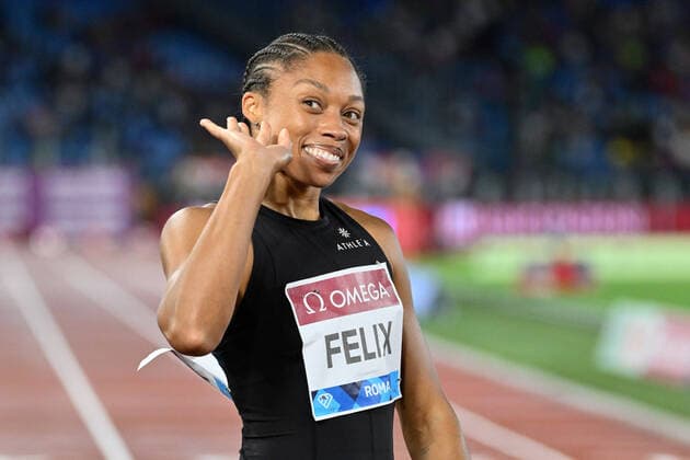 Sport Themen der Woche KW23 Sport Bilder des Tages June 9, 2022, Rome, Italy: Allison Felix (USA) during the Wanda Diamond League Golden Gala meeting at Olimpic stadium in Rome on 09 June 2022. Athletics Internationals - Wanda Diamond League 2022 - Memorial Pietro Mennea, Rome, Italy  - ZUMAl164 20220609_zsa_l164_094 Copyright: xFabrizioxCorradettix