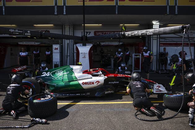 Alfa Romeo F1 Team ORLEN, ambiance during the Formula 1 Azerbaijan Grand Prix 2022, 8th round of the 2022 FIA Formula One World Championship, WM, Weltmeisterschaft on the Baku City Circuit, from June 10 to 12, 2022 in Baku, Azerbaijan - F1 - AZERBAIJAN GRAND PRIX 2022 DPPI Panoramic  00122020__R5_6771