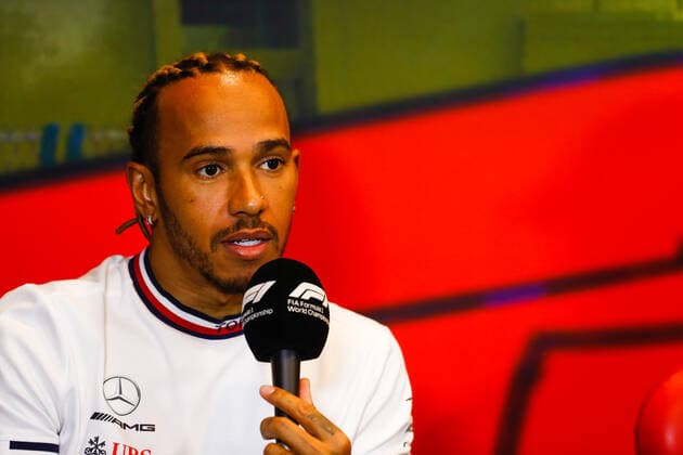 44 Lewis Hamilton (GBR, Mercedes-AMG Petronas F1 Team), F1 Grand Prix of Azerbaijan at Baku City Circuit on June 10, 2022 in Baku, Azerbaijan. (Photo by Carl Bingham Motorsport Images DPPI via HOCH ZWEI) Baku Azerbaijan