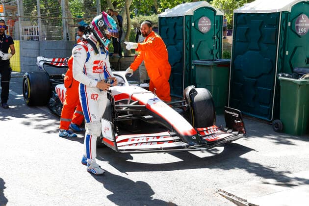 47 Mick Schumacher (DEU, Haas F1 Team), F1 Grand Prix of Azerbaijan at Baku City Circuit on June 10, 2022 in Baku, Azerbaijan. (Photo by HOCH ZWEI) Baku Azerbaijan