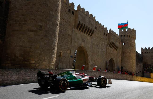 24 Guanyu Zhou (CHN, Alfa Romeo F1 Team ORLEN), F1 Grand Prix of Azerbaijan at Baku City Circuit on June 10, 2022 in Baku, Azerbaijan. (Photo by HOCH ZWEI) Baku Azerbaijan
