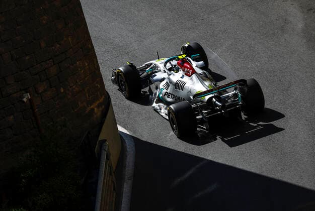 44 Lewis Hamilton (GBR, Mercedes-AMG Petronas F1 Team), F1 Grand Prix of Azerbaijan at Baku City Circuit on June 10, 2022 in Baku, Azerbaijan. (Photo by HOCH ZWEI) Baku Azerbaijan