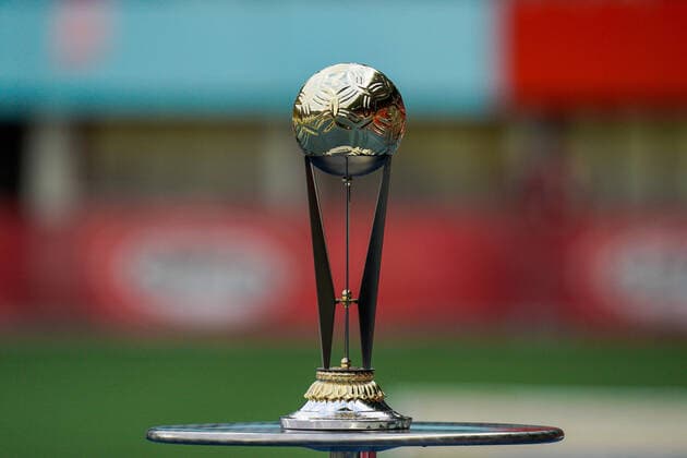 SOCCER - NL, AUT vs FRA VIENNA,AUSTRIA,10.JUN.22 - SOCCER - UEFA Nations League, OEFB international match, Länderspiel, Nationalmannschaft Austria vs France. Image shows a feature with a trophy.  GEPAxpictures xJohannesxFriedl
