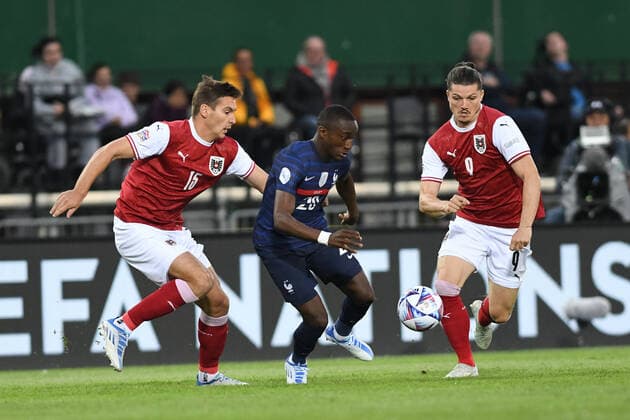 UEFA Nations League, group A1 Austria vs. France Moussa Diaby Vienna Austria Copyright: xANCAxTEPEIx