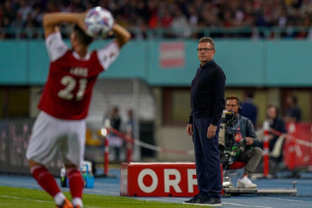 SOCCER - NL, AUT vs FRA VIENNA,AUSTRIA,10.JUN.22 - SOCCER - UEFA Nations League, OEFB international match, Länderspiel, Nationalmannschaft Austria vs France. Image shows head coach Ralf Rangnick (AUT).  GEPAxpictures xJohannesxFriedl