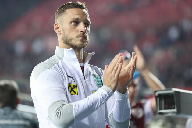 SOCCER - NL, AUT vs FRA VIENNA,AUSTRIA,10.JUN.22 - SOCCER - UEFA Nations League, OEFB international match, Länderspiel, Nationalmannschaft Austria vs France. Image shows Marko Arnautovic (AUT).  GEPAxpictures xArminxRauthner