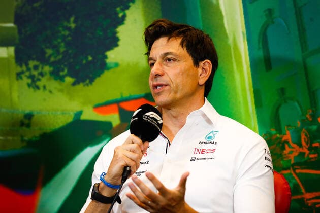WOLFF Toto (aut), Team Principal & CEO of Mercedes AMG F1 Team, portrait during the Formula 1 Azerbaijan Grand Prix 2022, 8th round of the 2022 FIA Formula One World Championship, WM, Weltmeisterschaft on the Baku City Circuit, from June 10 to 12, 2022 in Baku, Azerbaijan - F1 - AZERBAIJAN GRAND PRIX 2022 DPPI Panoramic  GP2208_083401_X4I9052