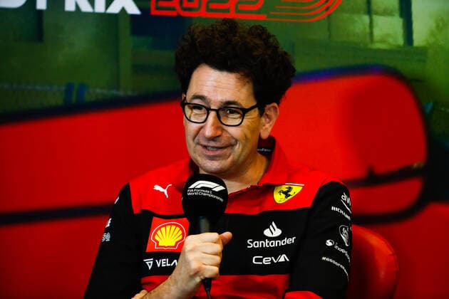 BINOTTO Mattia (ita), Managing Director of the Scuderia Ferrari, portrait during the Formula 1 Azerbaijan Grand Prix 2022, 8th round of the 2022 FIA Formula One World Championship, WM, Weltmeisterschaft on the Baku City Circuit, from June 10 to 12, 2022 in Baku, Azerbaijan - F1 - AZERBAIJAN GRAND PRIX 2022 DPPI Panoramic  GP2208_083910_X4I9103