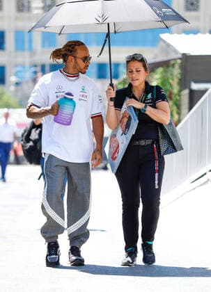 44 Lewis Hamilton (GBR, Mercedes-AMG Petronas F1 Team), F1 Grand Prix of Azerbaijan at Baku City Circuit on June 11, 2022 in Baku, Azerbaijan. (Photo by HOCH ZWEI) Baku Azerbaijan