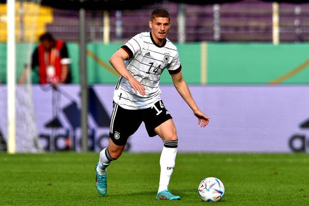 03-06-2022 pmk NF122091 Fussball Herren U-21 Laenderspiel Saison 2022 2023 Deutschland - Ungarn U-21-EM-Qualifikation Marton DARDAI (14) U-21 Deutschland