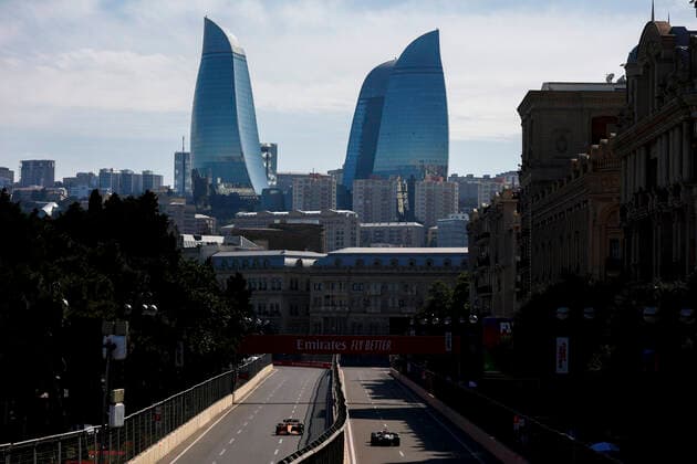 3 Daniel Ricciardo (AUS, McLaren F1 Team), F1 Grand Prix of Azerbaijan at Baku City Circuit on June 11, 2022 in Baku, Azerbaijan. (Photo by HOCH ZWEI) Baku Azerbaijan