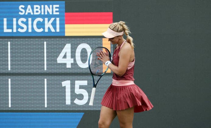 Sabine Lisicki (GER) gewinnt siegt in zwei Sätzen gegen Asia Muhammad (USA) Tennis bett1 open WTA, Tennis Damen 500 Turnier auf Rasen Damen Saison 2021 2022 11.06.2022