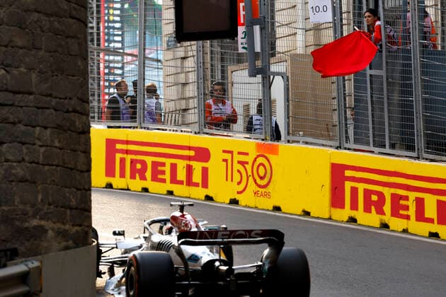 63 George Russell (GBR, Mercedes-AMG Petronas F1 Team), F1 Grand Prix of Azerbaijan at Baku City Circuit on June 11, 2022 in Baku, Azerbaijan. (Photo by HOCH ZWEI) Baku Azerbaijan