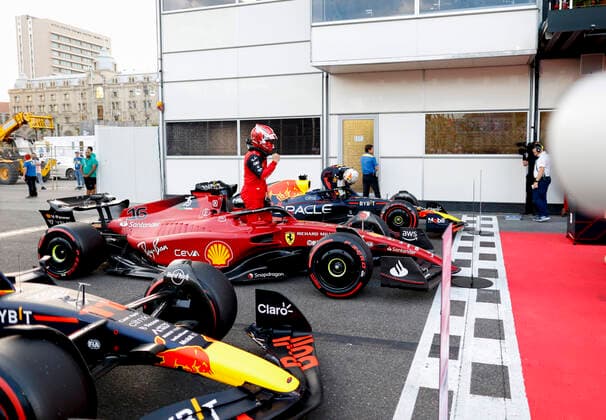 16 Charles Leclerc (MCO, Scuderia Ferrari), F1 Grand Prix of Azerbaijan at Baku City Circuit on June 11, 2022 in Baku, Azerbaijan. (Photo by HOCH ZWEI) Baku Azerbaijan