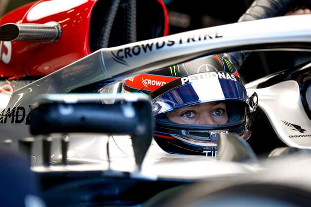 63 George Russell (GBR, Mercedes-AMG Petronas F1 Team), F1 Grand Prix of Azerbaijan at Baku City Circuit on June 11, 2022 in Baku, Azerbaijan. (Photo by HOCH ZWEI) Baku Azerbaijan