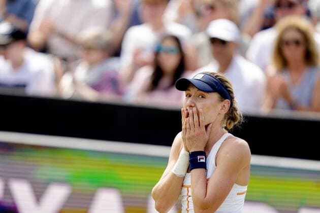 ROSMALEN - Tennis player Ekaterina Alexandrova (Russia) wins the final of the international tennis tournament Libema Open. The combined Dutch tennis tournament for men and women will be held on the grass courts of Autotron for twelve days. ANP SANDER KING xVIxANPxSportx xxANPxIVx