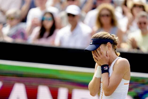 ROSMALEN - Tennis player Ekaterina Alexandrova (Russia) wins the final of the international tennis tournament Libema Open. The combined Dutch tennis tournament for men and women will be held on the grass courts of Autotron for twelve days. ANP SANDER KING xVIxANPxSportx xxANPxIVx