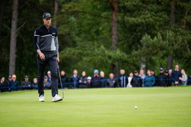220612 Henrik Stenson of Sweden during the fourth round of the Scandinavian Mixed golf tournament on June 12, 2022 in Halmstad. Photo: Mathias Bergeld BILDBYRAN kod MB MB0396 golf scandinavian mixed bbeng day4 sweden sverige Copyright: MATHIASxBERGELD BB220612MB091