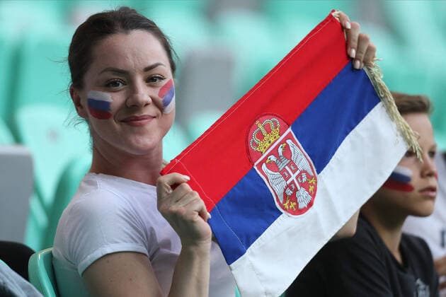 SLOVENIA vs SERBIA SUPPORTERS football Serbia vs Slovenia UEFA Nations league Stozice stadium, Ljubljana 12.06.2022. Photo: Marko Metlas Fudbal, Srbija, Slovenija, UEFA Liga nacija, FOOTBALL, SERBIA, SLOVENIA, UEFA NATIONS LEAGUE Ljubljana Stozice stadium Slovenia Copyright: xMarkoxMetlas xMNxPressx