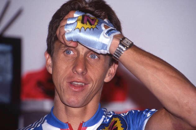 Greg LEMOND, LeMond, USA, Radrennfahrer, Portraet, Porträt, Portrait, Angeschnittenes Einzelbild, Einzelmotiv, Radsport, Radrennsport, hier bei der Rad-WM in Stuttgart, 24.08.1991, Â *** Greg LEMOND, LeMond, USA, cyclist, portrait, portrait, cropped single image, single subject, cycling, cycling racing, here at the cycling world championship in Stuttgart, 24 08 1991, Â