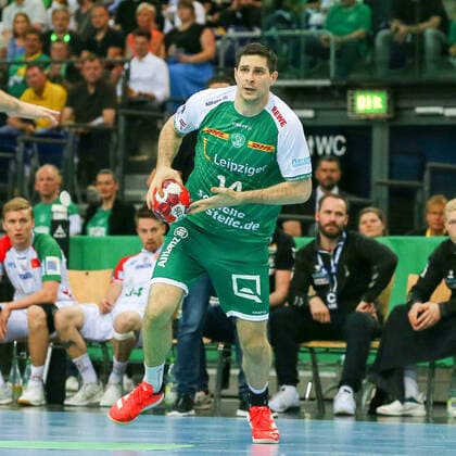 Leipzig, 09.06.2022, QUARTERBACK Immobilien ARENA Leipzig, Handball, Männer, Saison 2021 2022, LIQUI MOLY HBL, 33. Spieltag , SC DHfK - SC Magdeburg 31:36 (16:17), Im Bild: Marko Mamic (14, Leipzig) ,