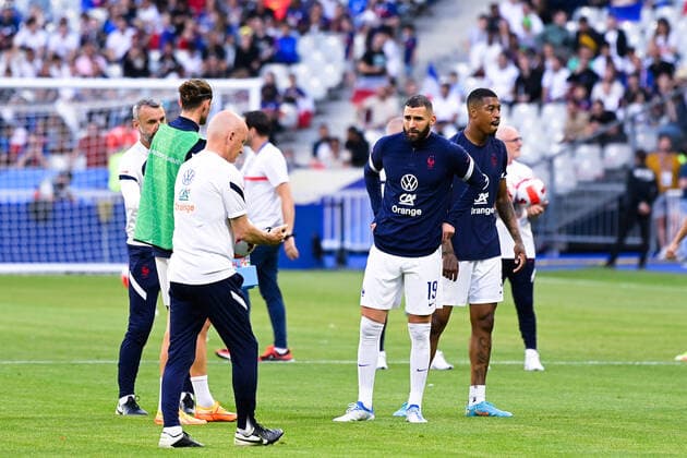 Karim Benzema ( 19 - France ) - Echauffement - FOOTBALL : France vs Croatie - Ligue des Nations - 13 06 2022 FedericoPestellini Panoramic 