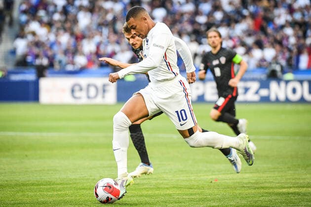 June 13, 2022, Paris, France, France: Kylian MBAPPE of France during the UEFA Nations League, League A - Group 1 football match between France and Croatia at Stade de France on June 13, 2022 in Saint-Denis near Paris, France. Paris France - ZUMAm308 20220613_zsp_m308_003 Copyright: xMatthieuxMirvillex