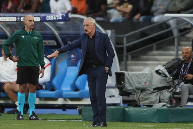Football - 2022 2023 UEFA Nations League - League A - Group C - France vs Croatia - Stade de France - Monday 13th June 2013 France manager Didier Deschamps 