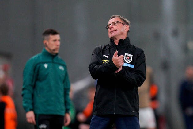 Sport Themen der Woche KW24 SOCCER - NL, DEN vs AUT COPENHAGEN,DENMARK,13.JUN.22 - SOCCER - UEFA Nations League, OEFB international match, Länderspiel, Nationalmannschaft Denmark vs Austria. Image shows head coach Ralf Rangnick (AUT).  GEPAxpictures xJohannesxFriedl