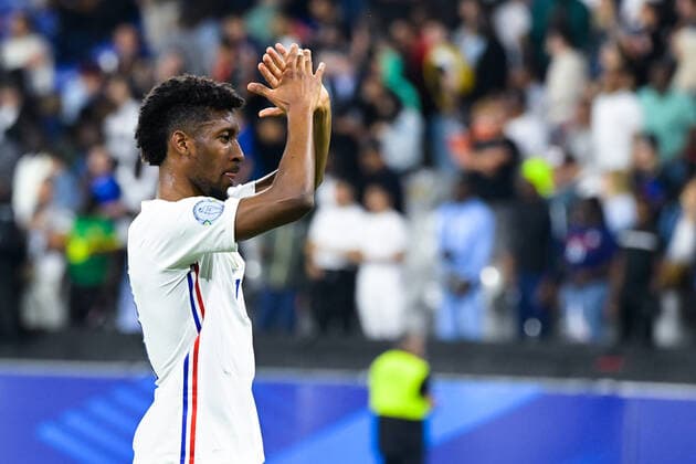 Deception des joueurs de l equipe de France - Kingsley Coman ( 11 - France ) - FOOTBALL : France vs Croatie - Ligue des Nations - 13 06 2022 FedericoPestellini Panoramic 