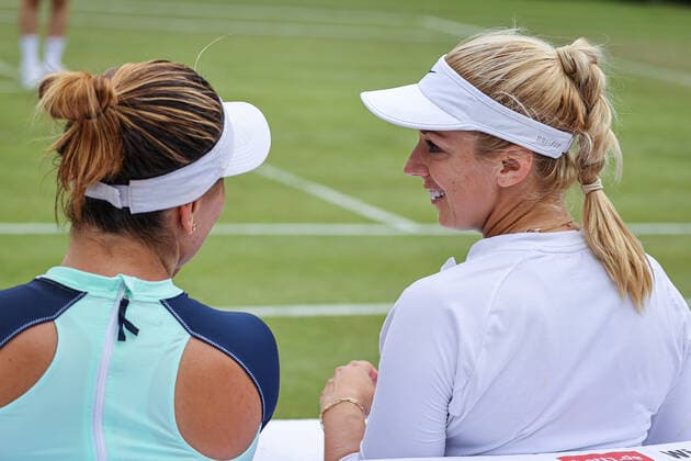 Bianca ANDREESCU CAN und Sabine LISICKI GER, bett1open WTA, Tennis Damen 500, Berlin, LTTC Rot-Weiß , 14.06.2022, Copyright: xClaudioxGärtnerx