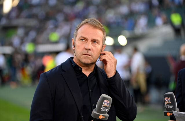 Fussball, Herren, Saison 2022 2023, Nations League (Liga A, Gruppe 3, 4. Spieltag) in Moenchengladbach, Deutschland - Italien, Bundestrainer Hansi Flick (Deutschland), 14.06. 2022, Copyright: xMatthiasxKochx