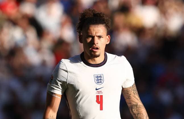 Wolverhampton, England, 14th June 2022. Kalvin Phillips of England during the UEFA Nations League match at Molineux, Wolverhampton. Picture credit should read: Darren Staples Sportimage EDITORIAL USE ONLY. No use with unauthorised audio, video, data, fixture lists, club league logos or live services. Online in-match use limited to 120 images, no video emulation. No use in betting, games or single club league player publications. SPI-1734-0025