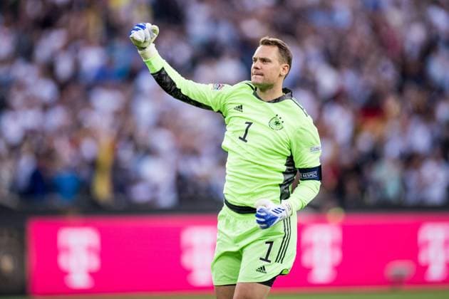 UEFA Nations League, Deutschland - Italien; 14.06.2022 Manuel Neuer (1, Deutschland) bejubelt das 2:0 durch Ilkay Guendogan (21, Deutschland) UEFA Nations League, Deutschland - Italien, Moenchengladbach, BORUSSIA-PARK Copyright: xBEAUTIFULxSPORTS Wunderlx