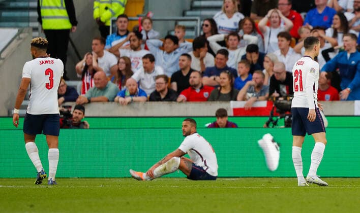 England v Hungary UEFA Nations League England players after Hungary?s second goal during the UEFA Nations League match between England and Hungary at Molineux, Wolverhampton Content Not Available For UK Newspapers Copyright: xPaulxChestertonx FIL-17013-0180 UK Newspapers OUT