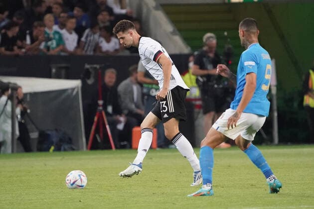 Anton Stach (Deutschland Germany) - Moenchengladbach 14.06.2022: Deutschland vs. Italien, Nations League A3 4. Spieltag, Borussia Park
