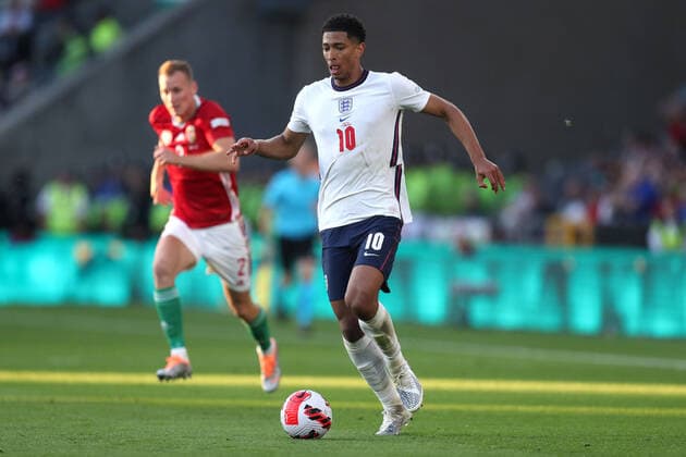 England v Hungary 14 June 2022, Wolverhampton - UEFA Nations League - League A (Group 3) - England v Hungary - Jude Bellingham of England - Photo: Mark Leech Offside. Wolverhampton UK Copyright: xMarkxLeechx xOffsidexOffside