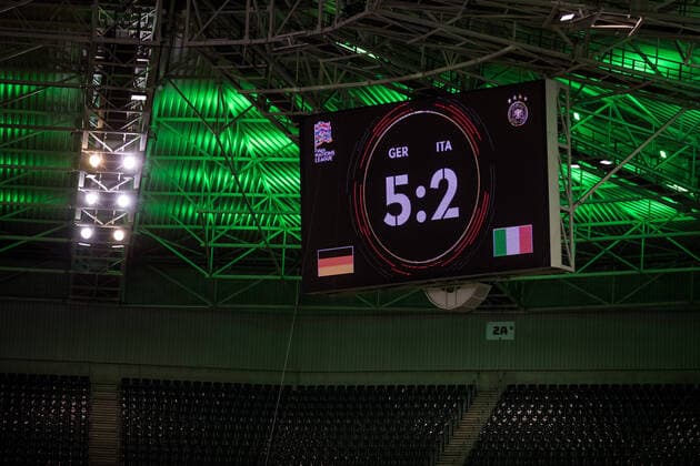 Sport Bilder des Tages UEFA Nations League, Deutschland - Italien; 14.06.2022 Endstand in Moenchengladbach: 5:2 UEFA Nations League, Deutschland - Italien, Moenchengladbach, BORUSSIA-PARK Copyright: xBEAUTIFULxSPORTS Wunderlx