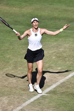 Andrea Petkovic, GER, during second round at 2022 bett1 Open in Berlin, 15 06 2022; -