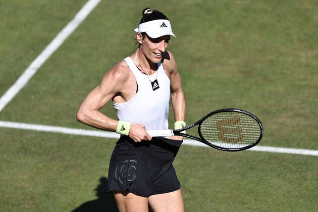 Andrea Petkovic, GER, during second round at 2022 bett1 Open in Berlin, 15 06 2022; -